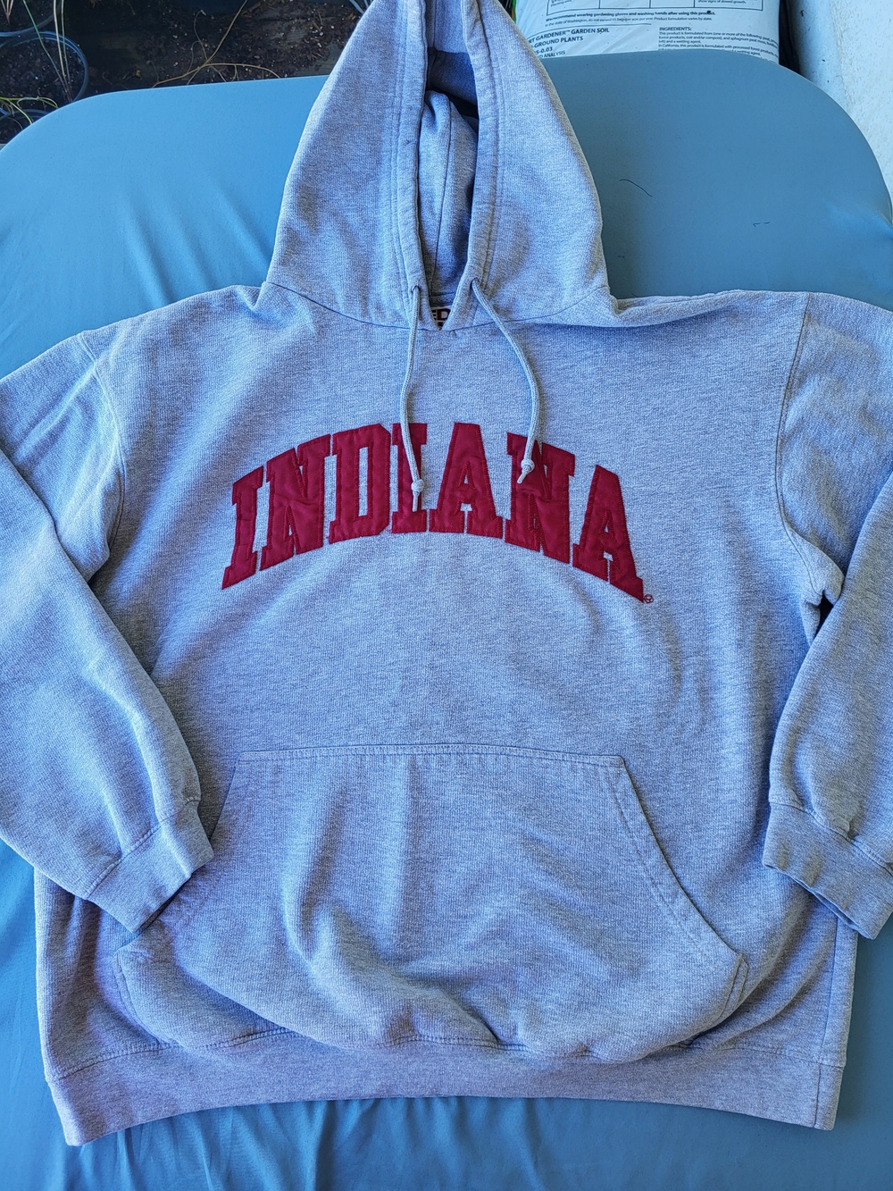 Vintage Red Oak Sports Wear Indiana Hoosiers Heather Grey Pullover Hoodie